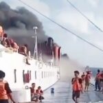 KMP Mutiara Santosa 2 Terbakar di Sumenep, Tim SAR dan Kapal Sekitar Pacu Evakuasi