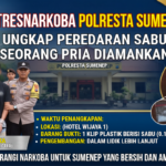 Gerebek Gudang Hotel di Kota Sumenep, Satresnarkoba Polresta Sumenep Tangkap Pria Paruh Baya Beserta Sabu