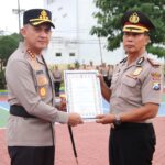 Polresta Sumenep Gelar Korp Raport Kenaikan Pangkat Pengabdian dan Pelepasan Purna Tugas