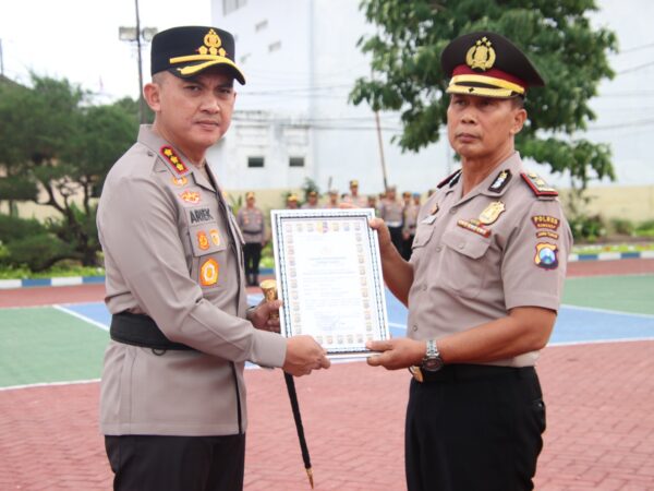 Polresta Sumenep Gelar Korp Raport Kenaikan Pangkat Pengabdian dan Pelepasan Purna Tugas