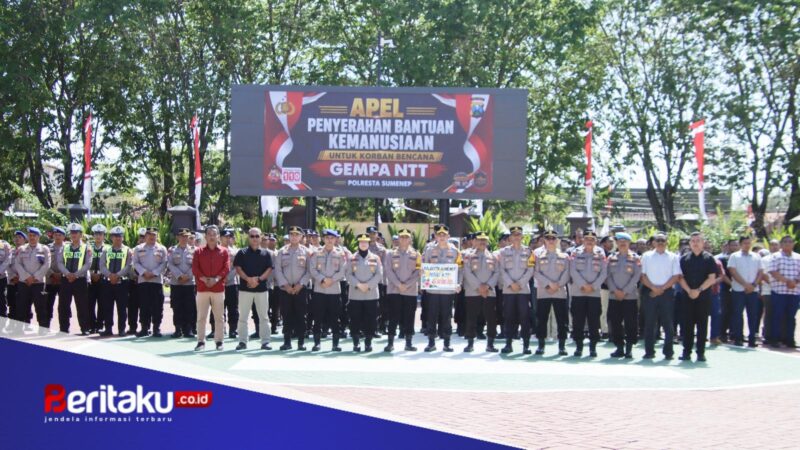 Polresta Sumenep Galang Bantuan Kemanusiaan untuk Korban Bencana Gempa NTT
