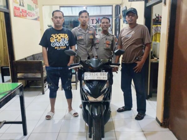 Respon Cepat Laporan Warga, Polsek Lenteng Ringkus Pelaku Pencurian Motor Inventaris