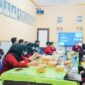 Foto: Tim Kesjaor DKP2KB Sumenep bersama Penanggung Jawab (PJ) Kesjaor dan UKK Puskesmas se-Kabupaten Sumenep saat mengikuti kegiatan validasi data pelayanan kesehatan kerja dan olahraga.