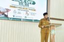 Foto: Bupati Sumenep Dr. H. Achmad Fauzi Wongsojudo, S.H., M.H., saat memberikan arahan dalam acara Kick Off Pembacaan Bersama 111.111 Kali QS. Al-Waqi'ah ASN dan PPPK di Graha Wiyata MAN Sumenep.