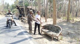 Foto: Petugas kepolisian Polsek Prenduan bersama aparat terkait saat melakukan olah tempat kejadian perkara (TKP) penemuan bayi laki-laki di atas kursi tua di tepi jalan Dusun Drusah, Desa Prenduan, Kecamatan Pragaan, Kabupaten Sumenep.