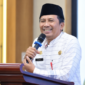 Foto: Kepala Dinas Koperasi, Usaha Mikro, Perindustrian dan Perdagangan (DKUPP) Sumenep Moh. Ramli saat memberikan sambutan dan arahan dalam sarasehan UMKM gagasan PWI Sumenep di Aula Jaga Temba UNIBA Madura.