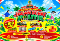 Foto: Poster resmi acara Jalan Sehat Politik Hari Parlemen 2026 yang digelar DPRD Kabupaten Sumenep dengan total hadiah mencapai Rp100 juta.