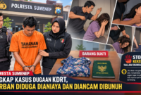 Foto: Ilustrasi penanganan kasus KDRT oleh Unit Perlindungan Perempuan dan Anak (PPA) Satreskrim bersama Piket Pamapta Polresta Sumenep beserta barang bukti.